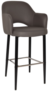 EZ STOOL ALBURY ARM 750 METAL BLACK