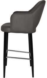 EZ STOOL ALBURY ARM 750 METAL BLACK