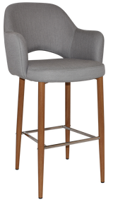 EZ STOOL ALBURY ARM 750 METAL LIGHTOAK