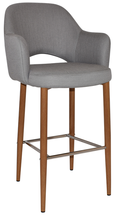 EZ STOOL ALBURY ARM 750 METAL LIGHTOAK