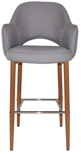 EZ STOOL ALBURY ARM 750 METAL LIGHTOAK