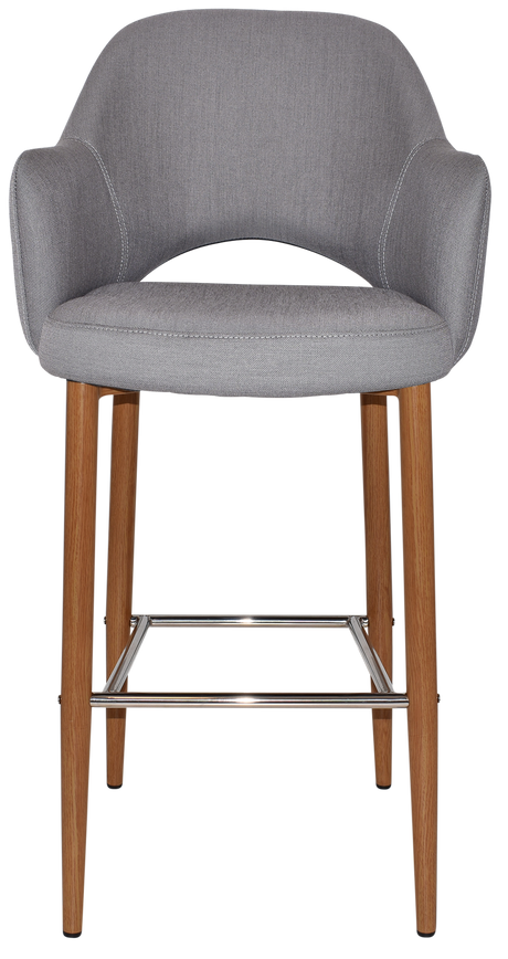 EZ STOOL ALBURY ARM 750 METAL LIGHTOAK