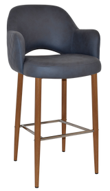 EZ STOOL ALBURY ARM 750 METAL LIGHTOAK