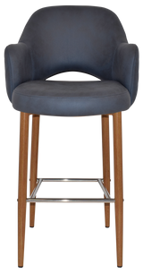 EZ STOOL ALBURY ARM 750 METAL LIGHTOAK