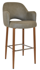 EZ STOOL ALBURY ARM 750 METAL LIGHTOAK