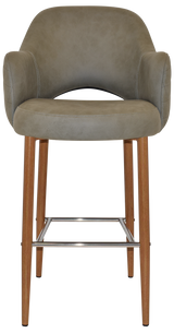 EZ STOOL ALBURY ARM 750 METAL LIGHTOAK