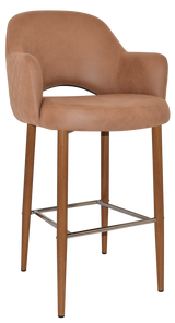 EZ STOOL ALBURY ARM 750 METAL LIGHTOAK