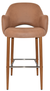 EZ STOOL ALBURY ARM 750 METAL LIGHTOAK