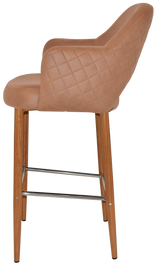 EZ STOOL ALBURY ARM 750 METAL LIGHTOAK
