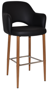 EZ STOOL ALBURY ARM 750 METAL LIGHTOAK
