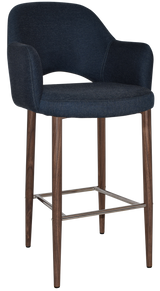 EZ STOOL ALBURY ARM 750 METAL LIGHT WALNUT