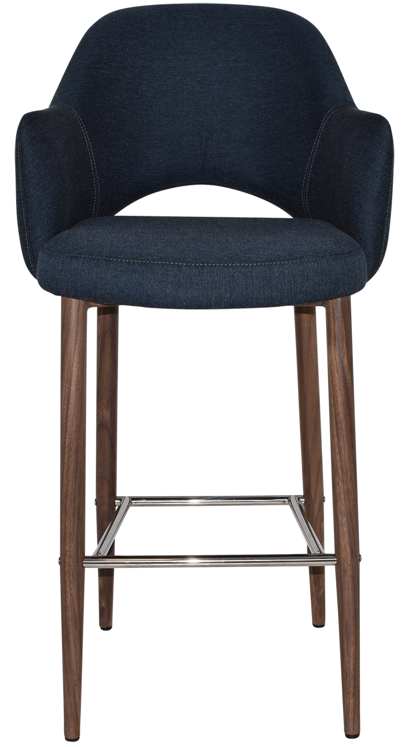 EZ STOOL ALBURY ARM 750 METAL LIGHT WALNUT
