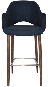 EZ STOOL ALBURY ARM 750 METAL LIGHT WALNUT