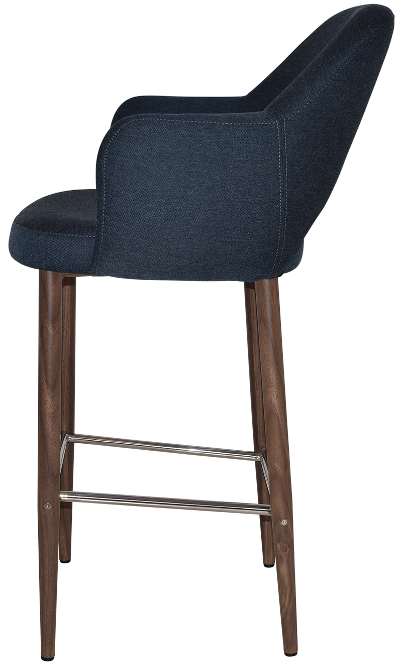 EZ STOOL ALBURY ARM 750 METAL LIGHT WALNUT
