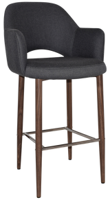 EZ STOOL ALBURY ARM 750 METAL LIGHT WALNUT