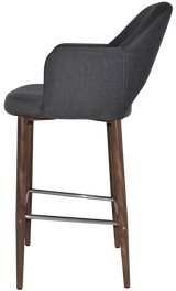 EZ STOOL ALBURY ARM 750 METAL LIGHT WALNUT
