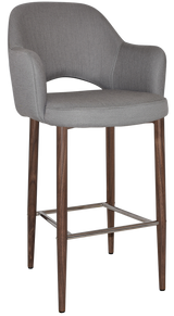 EZ STOOL ALBURY ARM 750 METAL LIGHT WALNUT