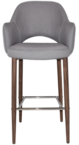 EZ STOOL ALBURY ARM 750 METAL LIGHT WALNUT