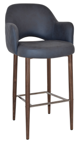 EZ STOOL ALBURY ARM 750 METAL LIGHT WALNUT