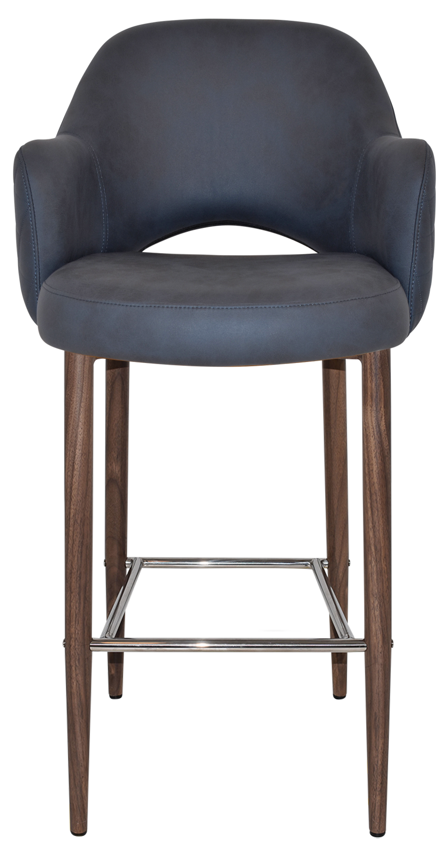 EZ STOOL ALBURY ARM 750 METAL LIGHT WALNUT