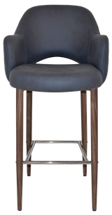 EZ STOOL ALBURY ARM 750 METAL LIGHT WALNUT