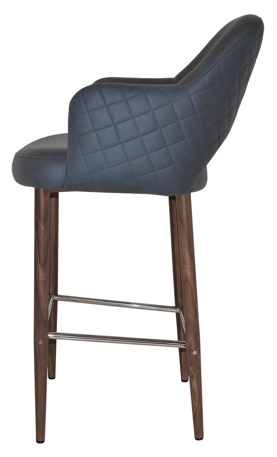 EZ STOOL ALBURY ARM 750 METAL LIGHT WALNUT