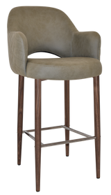 EZ STOOL ALBURY ARM 750 METAL LIGHT WALNUT