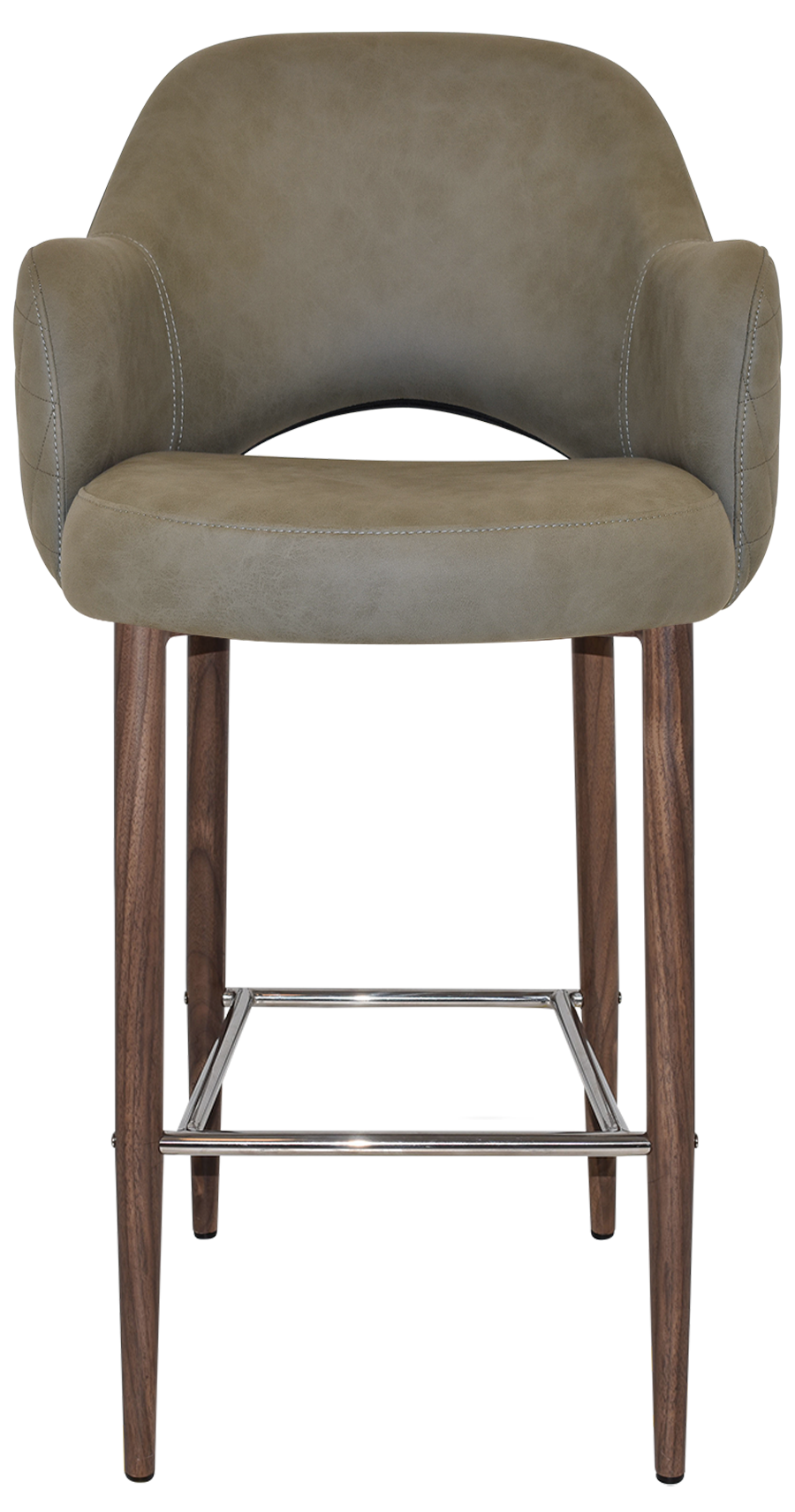 EZ STOOL ALBURY ARM 750 METAL LIGHT WALNUT