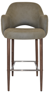 EZ STOOL ALBURY ARM 750 METAL LIGHT WALNUT