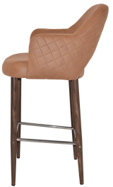 EZ STOOL ALBURY ARM 750 METAL LIGHT WALNUT