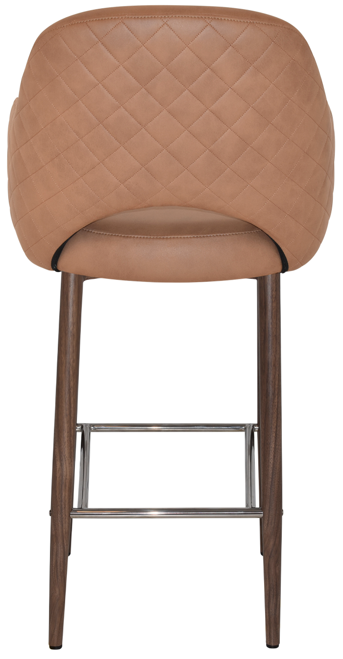 EZ STOOL ALBURY ARM 750 METAL LIGHT WALNUT