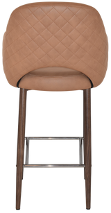 EZ STOOL ALBURY ARM 750 METAL LIGHT WALNUT