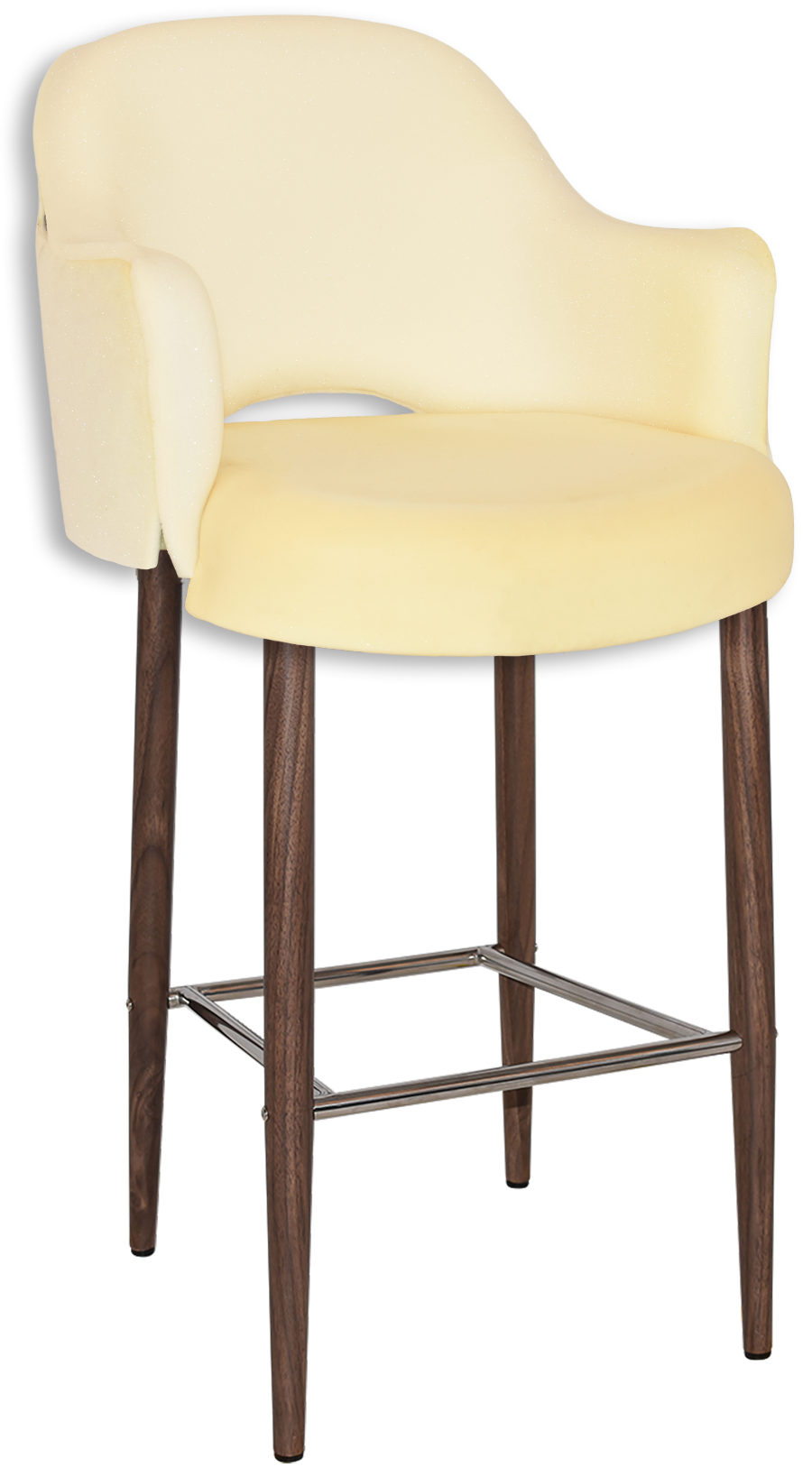 EZ STOOL ALBURY ARM 750 METAL LIGHT WALNUT