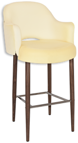 EZ STOOL ALBURY ARM 750 METAL LIGHT WALNUT
