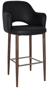 EZ STOOL ALBURY ARM 750 METAL LIGHT WALNUT