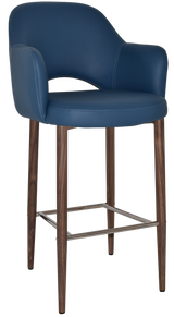 EZ STOOL ALBURY ARM 750 METAL LIGHT WALNUT