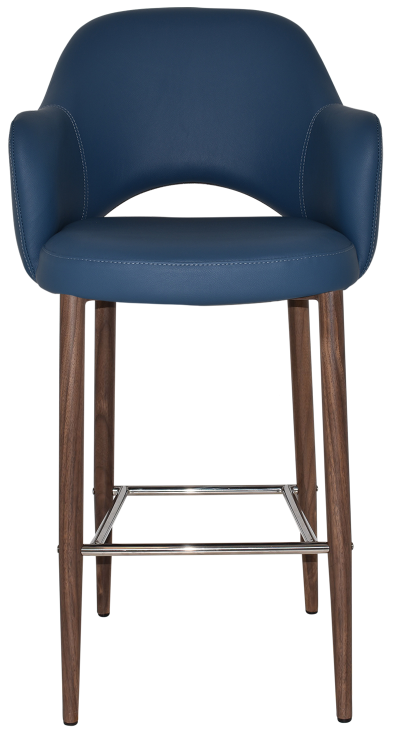 EZ STOOL ALBURY ARM 750 METAL LIGHT WALNUT