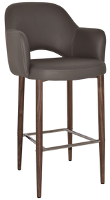 EZ STOOL ALBURY ARM 750 METAL LIGHT WALNUT