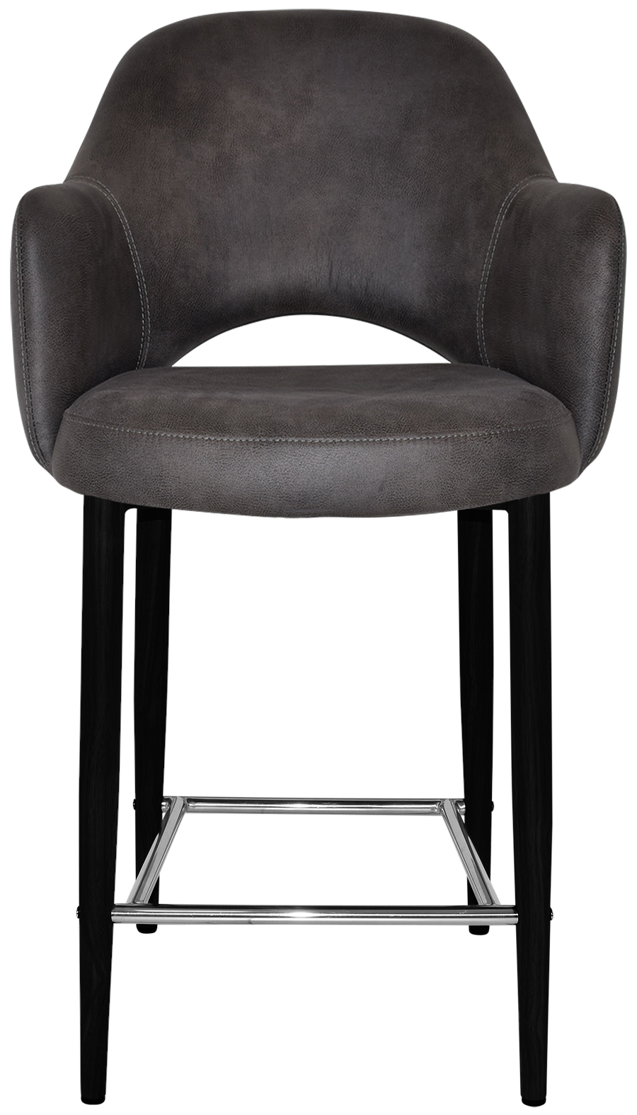 EZ STOOL ALBURY ARM 650 METAL BLACK