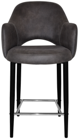 EZ STOOL ALBURY ARM 650 METAL BLACK