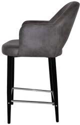 EZ STOOL ALBURY ARM 650 METAL BLACK
