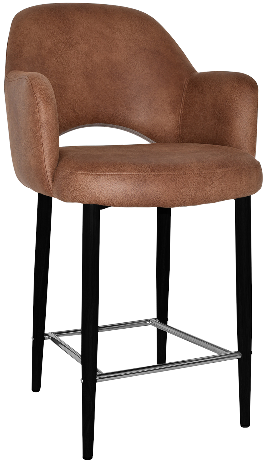 EZ STOOL ALBURY ARM 650 METAL BLACK
