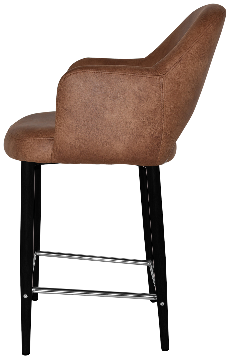 EZ STOOL ALBURY ARM 650 METAL BLACK