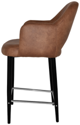 EZ STOOL ALBURY ARM 650 METAL BLACK