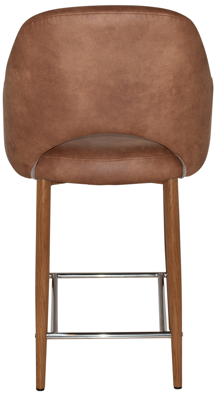 EZ STOOL ALBURY ARM 650 METAL LIGHT OAK