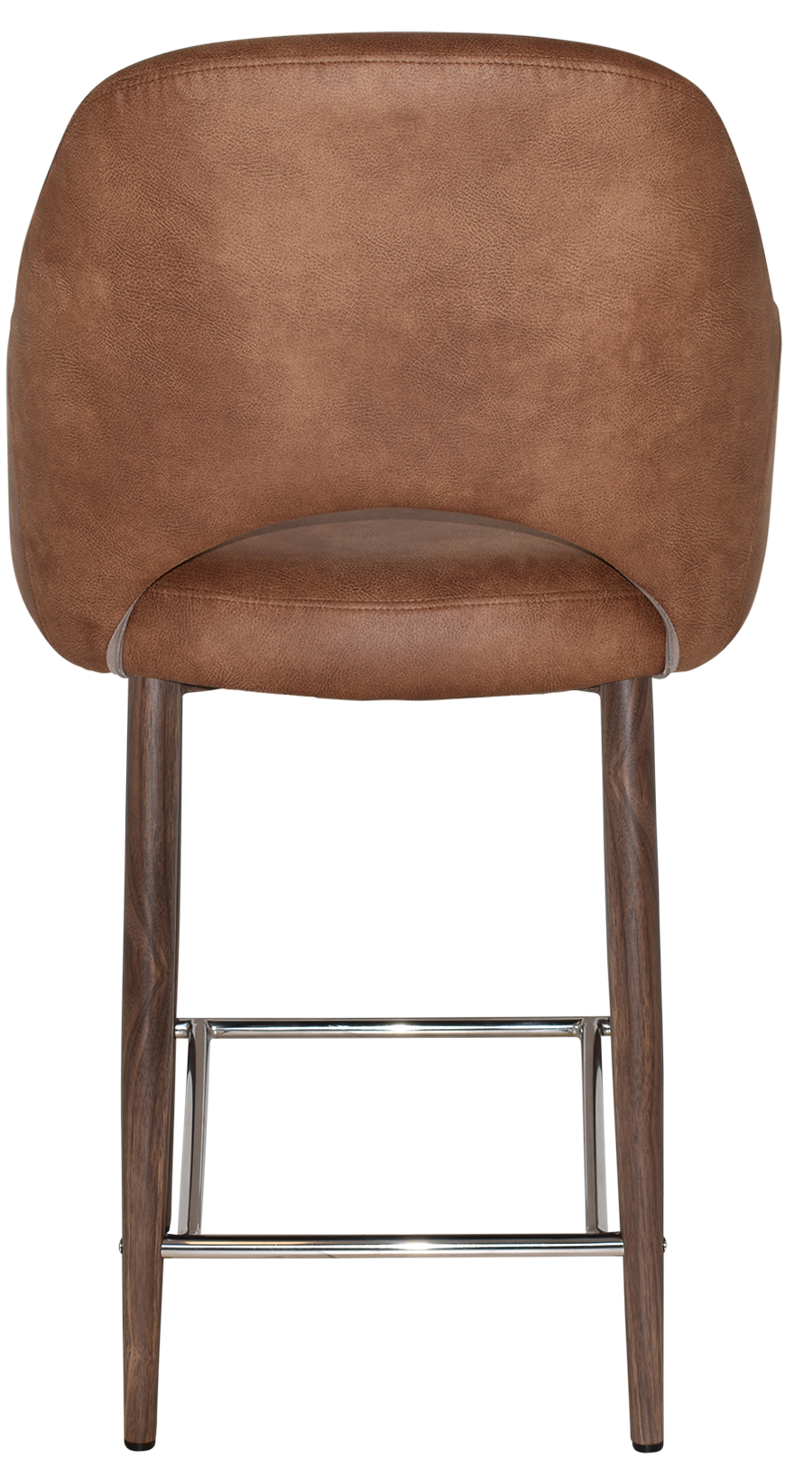 EZ STOOL ALBURY ARM 650 METAL LIGHT WALNUT