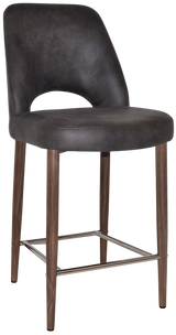 EZ STOOL ALBURY SIDE 650 METAL LIGHT WALNUT