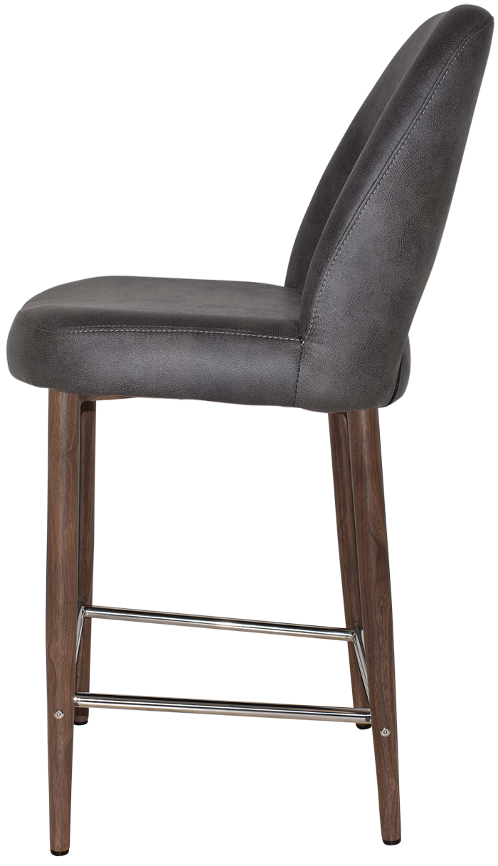 EZ STOOL ALBURY SIDE 650 METAL LIGHT WALNUT