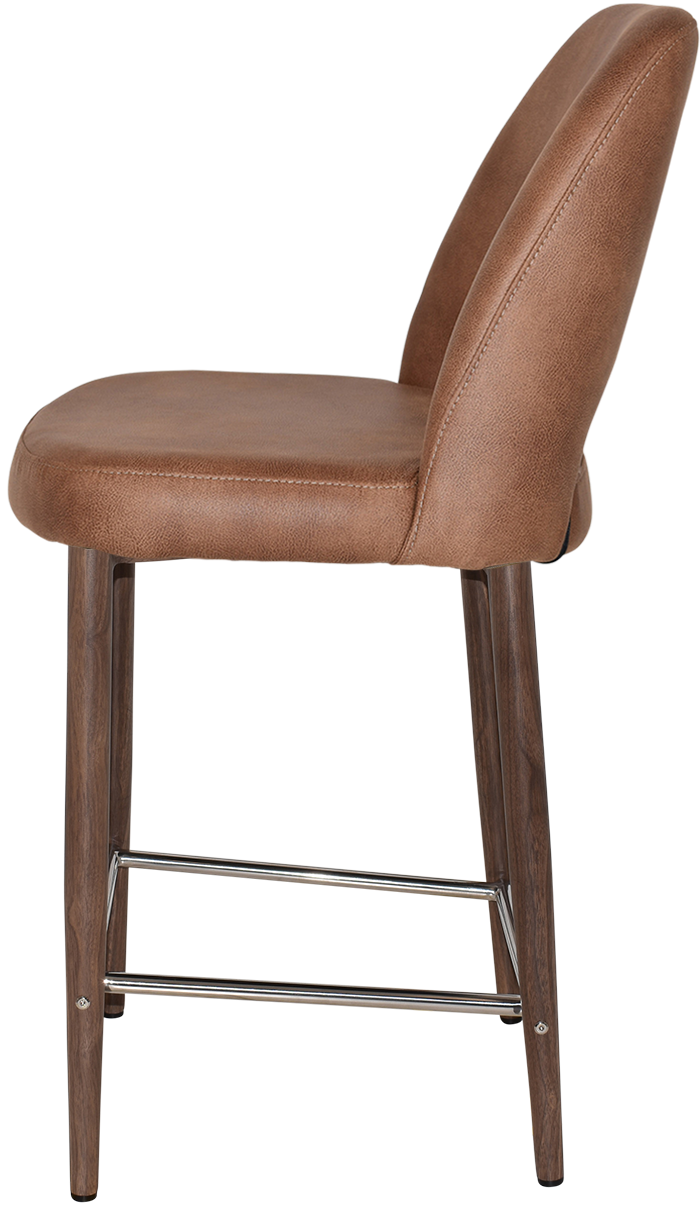 EZ STOOL ALBURY SIDE 650 METAL LIGHT WALNUT