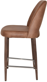 EZ STOOL ALBURY SIDE 650 METAL LIGHT WALNUT
